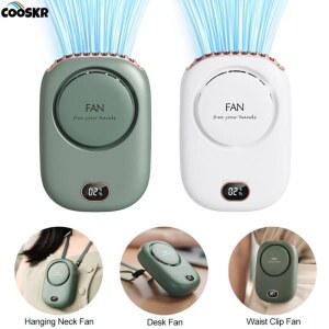 휴대용 미니 팬 허리 캠핑 소형 USB 야외 목 충전식 여행을위한 포켓 클립 냉각
