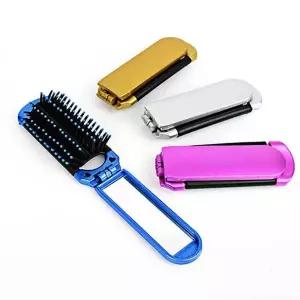 [셀러에이드]접이식 빗 거울 가정용빗 여행용빗 쿠션빗 헤러빗