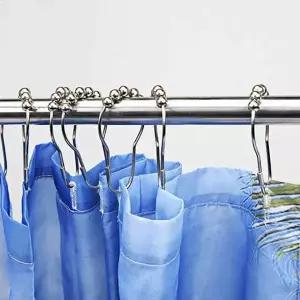 [콩심팥심]실버 스테인리스 샤워커튼 고리 샤워커튼링