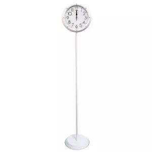 [골드스마일]GPM6184 핑크큐빅 무소음 스탠드시계 화이트 제조한국