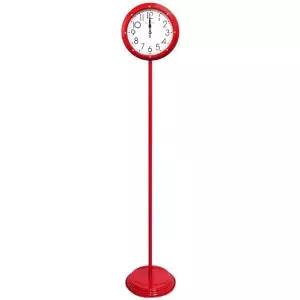 [골드스마일]GPM6183 큐빅 무소음 스탠드시계 레드 제조한국