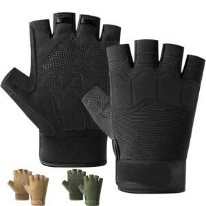 손가락 없는 장갑 패딩 가벼운 반손가락 사이클링 암벽 등반 오토바이 등산 야외 스포츠용