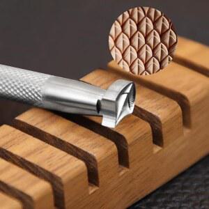 가죽 스탬프 드래곤 스케일 제작 공예 도구 304 스테인리스 스틸 전문 조각 작업