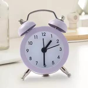 [골드스마일]퍼플 탁상시계 데스크시계 소형시계 자명종시계