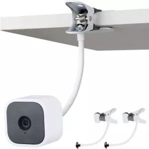 2 팩 플렉시블 클립 클램프 마운트 크 미니 실외 3세대 XT3 실내 8인치 넥 암 어디서나 카메라 부착