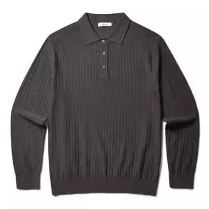 [올젠](신세계 사우스시티)2026 S/S 남성 조직감 긴팔 카라스웨터 ZG1E1304 3종택1