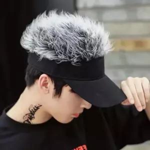 가발썬캡 골프모자 가발 썬캡 남자 여름 겨울 패션 선바이저