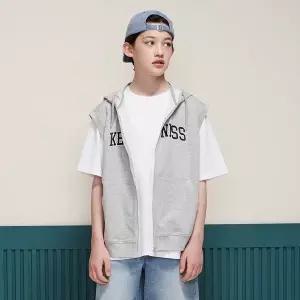 [보리보리/에꼴리에]남자 여름이월 빅로고 후드 오픈 조끼(25B0731)