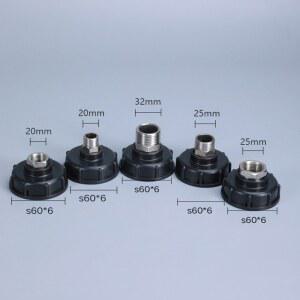 호환 두꺼운 1000L IBC 탱크 어댑터 304 스테인레스 스틸 커넥터 감속기 피팅, 홈 가든 스위치 도구