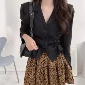 결혼식 예쁜 셔링 조절 블라우스 데일리 여자 자켓