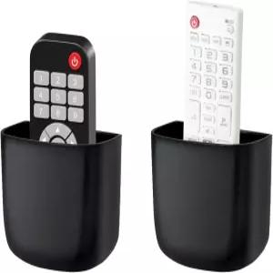 SUNFION 리모컨 벽걸이 TV 팬 홀더 머리맡 캐디 벽 정리함 휴대폰 사무용 접착 미디어 플레이어 컨트롤러