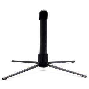 리아피 휴대용 플루트 스탠드 홀더 금속 접이식 지지대 4-다리 관악기 액세서리 블랙