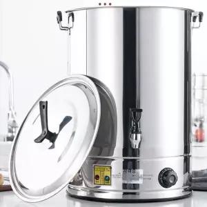 업소용 스테인레스 보온 장국 온수 전기 보온통 자동 스텐