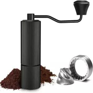 수동 커피 그라인더 CNC 스테인리스 원뿔형 버가 포함된 용량 25g 내부 조절 가능한 설정 에스프레소용