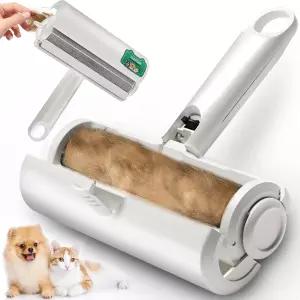 애완동물 털 제거기 데인티어 재사용 가능한 보푸라기 롤러 고양이 및 개 휴대용 소파 가구 카펫 카시트