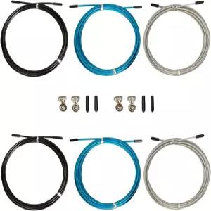 스피드 줄넘기 교체 케이블 고속 폴리머 코팅이 된 10피트 스테인리스 스틸 와이어 6개.OD 2.5mm