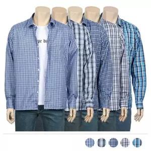 [라일리의류] Rly 체크 셔츠 정장셔츠 오버핏 정장 캐쥬얼 남자남방