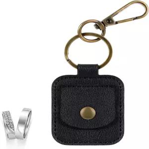 가죽 링 홀더 키링 휴대용 주얼리 보관 파우치 웨딩 목걸이