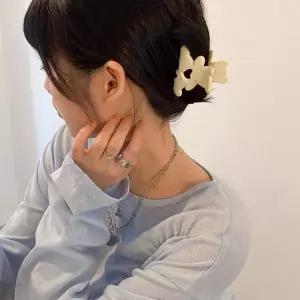 [에스에스_62]컬러집게 무광 미니 단발머리 반묶음 핀