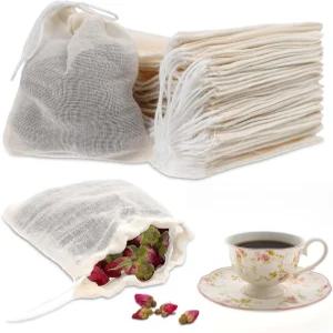 Yolev 30Pcs 봉투 빈 작은 드로스트링 오르간자 미니 파우치 메쉬 주얼리 향기 라벤더 서랍 및 옷장용