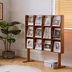 책 매거진 팜플렛 우드 아크릴 북타워 카달로그 거치대 랙 잡지꽂이 전단지