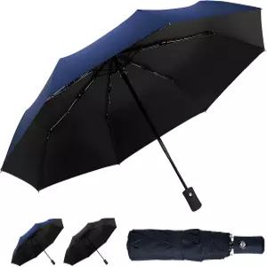 휴대용 접이식 방풍 자외선 차단 우산 자동 개방 클로즈 콤팩트 여행용