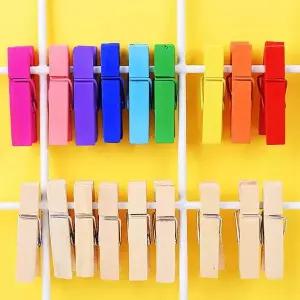 컬러 우드 집게 포토 미니 단품