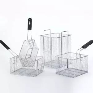 튀김기 사각 거름망 스테인레스 채반 분식 바스켓 스텐 메쉬