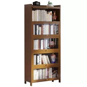 유리문 원목 서재 투명무광 책장 거실 수납장 문