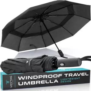 보이태그 여행용 우산 방풍 컴팩트 자동 개폐 내구성 및 경량 방수 캐노피 배낭 지갑에 맞는 소형 휴대용