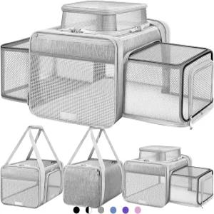 상단 및 2면 확장형 반려동물 캐리어 17x11x9.5 TSA 항공 소형견용 승인 고양이 토끼 강아지 기니피그
