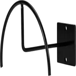 검은색 페인트 스틸 월 장착 모자 및 헬멧 랙 침실 현관용 다기능 캡 홀더 정리함 4개