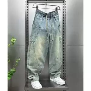 캐주얼 남자청바지 배기핏 춘추 청바지 일자 배기 긴바지 원템3