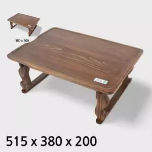 국산 소나무 직사각 개다리 찻상 티테이블 A515