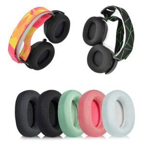 호환 Arctis PRO 9X 9 7 프로스트 블루 서스펜션 및 루프 헤드밴드 귀마개 탄성 스폰지 이어패드 분해가 용이함