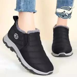 데일리슈즈 중년 여성 겨울 부츠 따뜻한 패딩 퍼안감
