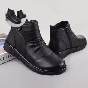 가죽 겨울부츠 안감내피 엄마 할머니 방한화 신발