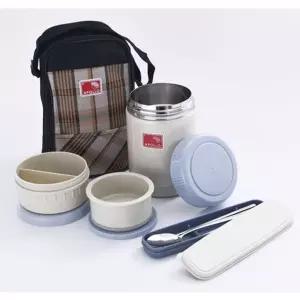 보온보냉도시락 아폴로 보온 도시락통 찬합 런치 박스 세트 1300ml