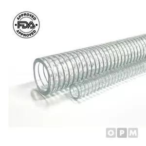 식품용 투명 스프링호스 25x50m