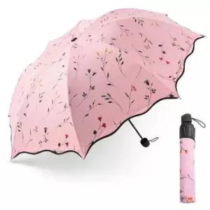 꽃양산 자외선차단 잎새 암막 양우산 핑크 우산 양산 우양산