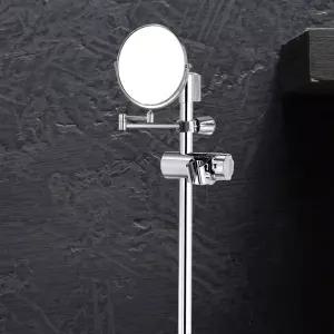 욕실 면도거울 슬라이드바전용 회전 확대 AJBATH 도경 실경 벽붙이용 확대경 화장실 회전경