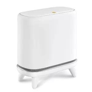 뚜껑이 있는 JUDRDO 욕실 쓰레기통 진공 흡착식 작은 3.2갤런 프레스 상단 다리가 침실 사무실 가정용 방수