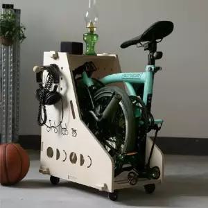 접이식 미니벨로 폴딩 이중끈 정리함 자전거보관함