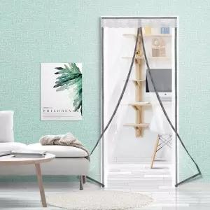 [원오안전] 문 방한커튼 우풍차단 보급형 자석방풍막(90x210) 난방 방풍비닐 (본품)