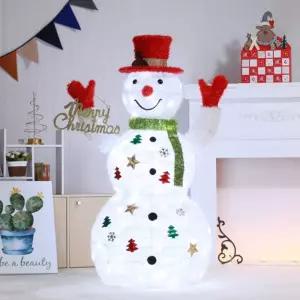 반짝이 빨간모자 눈사람 장식 120cm 크리스마스트리 꾸미기 이장식 매장인테리어 교회인 성당인 분위기 성