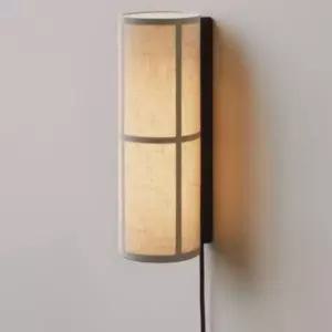 린넨 벽조명 일자 원목 매입형 패브릭 접선형 카페 램프