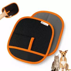 1개의 PC RivOcen 애완동물 털 제거 브러시 장갑 정전기 재사용 가능한 고양이 제거기 그루밍 도구 카펫