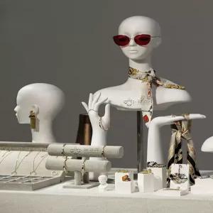 두상 마네킹 마네킨 가발틀 전시 디스플레이 스카프 머리 디피 진열대