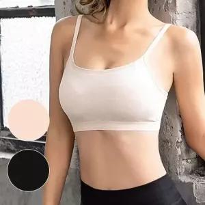 [라일리여성언더웨어] Rly 노와이어 스포츠 브라탑 요가 심리스 뽕브라 2컬