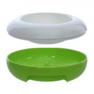 [반려] 강아지 밥그릇 고양이 식기 애견 물그릇 그린화이트 S